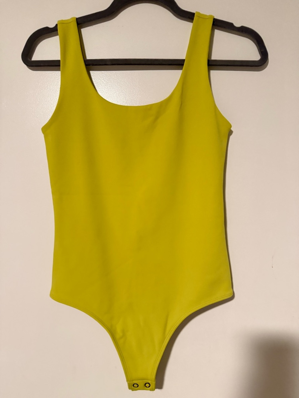 Express Lime Yellow Scoop Neck Bodysuit
